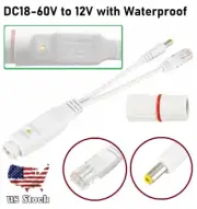 POE Splitter Waterproof Power Over Ethernet Splitter Adapter DC 18-60V to 12V