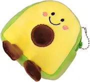[zjhukfmc] Avocado Coin Purse, Avocado Shaped Portable Change Wallet, Avocado Plush Purse Wallet, Fruit Shape Change Wallet, Cute and Interesting Avocado Coin Pouches Purse Wallet, 9x8.5x4cm, Single