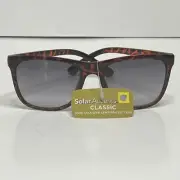 Solar Accents BRN DEMI 100% UVA UVB Lens Protection Retro Square Sunglasses