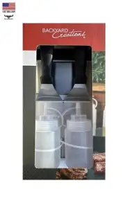 5-piece Griddle Cooking Set Stainless Steel Spatulas, Scraper & Squeeze Bottles