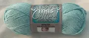 I Love This Cotton Yarn Skein - Aqua Sparkle