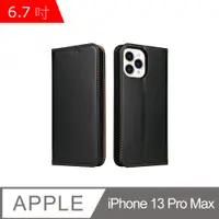 在飛比找PChome24h購物優惠-iPhone 13 Pro Max 6.7吋 PU仿皮可插卡