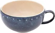 Koyo Pottery 20165 Soup Cup Soup Bowl Japanese Tableware Stylish Dot Line Soup Bowl, Blue, 13.5 fl oz (400 cc), Semi-Porcelain, Made in Japan