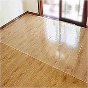 Office Chair Mat for Hardwood Floor, Plastic Clear Floor Mat, Transparent Carpet,(Size:130 * 280Cm(51.1 * 110In))