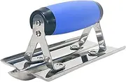 Generic Concrete Hand Edger Or Groover Stainless Steel Concrete Tools with Soft Grip Plaster Stucco Cement Finishing Tool Flat Finishing Trowel Masonry Cement Finishing Smoothing