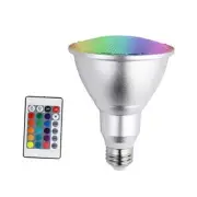 Led Colored Light Bulb E27 10W PAR30 RGB Dimmable Spotlight 16 10w Par30 Rgb