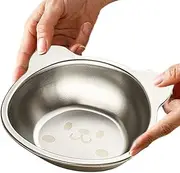 Stainless Steel Dinnerware Set Kids - 450ml Fun Animal Children's Rice Bowls | Feeding Serving Camping Plates, Stainless Steel Plates for Kids