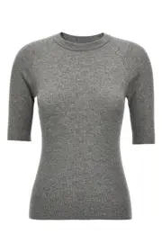 BRUNELLO CUCINELLI Lurex Ribbed Sweater