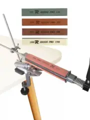 Home Kitchen Fixed Angle Knife Sharpener Knife Rack Send 3 Diamond Whetstone