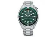 Citizen Mens Green Dial Seaplane Steel Watch (AW1715-86X)