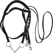 Milisten Nylon Rope No-bite Design for Horse Training and Riding Ergonomic Comfortable Fit Western Tack for Activities Suitable