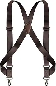 [Generic] Pivoting Metal Hook Straps with Elastic Side Clip for Men