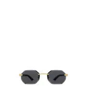 Cartier Geometric Frame Sunglasses 54 Black