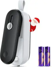 FEPPO Mini Bag Sealer, 2 in 1 Heat Sealer with Cutter, Portable Resealer Machine