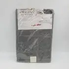 Origins Tablecloth 60" X 102" Gray Oval Spill Proof Microfiber New