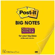 Post-it Big Notes 279 x 279mm Yellow 30 Sheet