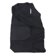10X(Men's Rib Protector Padded Vest Compression Shirt Training Vest with3595
