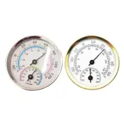 Mini Dial Type Thermometer Hygrometer Gold/Mixed Color Thermo-Hygrometer Sauna
