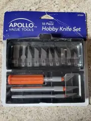Hobby Knife Set Apollo Value Tools 16 Piece DT5261 NEW Crafts