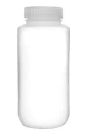 Eisco Labs 1000ml Reagent Bottle, Wide Mouth with Screw Cap - Polypropylene