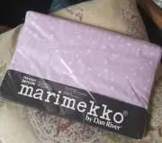 VINTAGE 80's Marimekko Flowers Pink Meadow Twin Fitted Sheet ~ Percale NEW