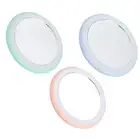 Compact Makeup Mirror With Light USB Rechargeable LED Round Portable Small M TTU