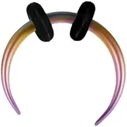 [Niaspi] 16G G23 Titanium Horseshoe Septum Rings for Women Men Purple Hoop Nose Rings Conch Helix Daith Cartilage Earrings Body Piercing Jewelry 8mm 10mm