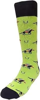 [YAX SOCKS] Fun Design - Colorful Dress Socks for Men, Reinforced Toe & Heel, Made with Combed Cotton - One Size (8-12)