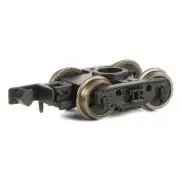 Graham Farish 379-417A Plate Back Wagon Bogies with 3-Hole Disc Wheels (x2) N