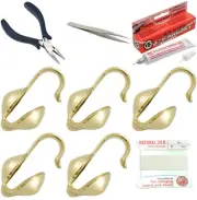 Bead Tip Kit - Pliers, Tweezers, Cement, 5 Bead Tips & White Bead Cord #1