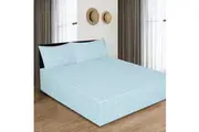 Queen Luxury 100% Cotton Flannelette Fitted Bed Sheet & 2 Pillow Case Combo Set