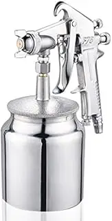 NUZAMAS Suction Feed Air Spray Paint Gun 1.5mm Stainless Nozzle 400ml Capacity Airbrush Painting Tool for Car Furniture Painting Hand Held Paint Sprayer