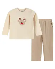 Lil Cactus Reindeer Shirt & Pants Set