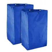 NNEAGS 2X Oxford Waterproof Reusable Janitor Housekeeping Cart Replacement Bag B