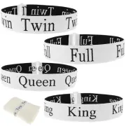 12Pcs Bed Sheet Organizer Bands Set Elastic Polyester Bedding Straps King Twin۵