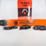 GB TITANIUM 18" BAR + 3-PACK DUKE'S .325 CHAIN FITS STIHL 3003 MOUNT MS290, MS39