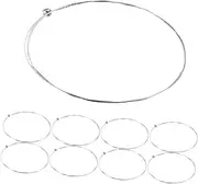 Mikinona Stainless Steel Guitar Replacement Strings 10-pack Acoustic Guitar Strings Set for Electric Guitars Easy Installation for Travel