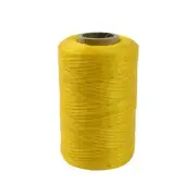 1 Single Spool Yellow Sinew Waxed Beading Craft Poly Thread Artificial Wax Sinue