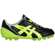 Asics Tigreor IT Black Leather Mens Lace Up Football Boots PJ408 9007 UK 6 US 7 EU 40 CM 25.25