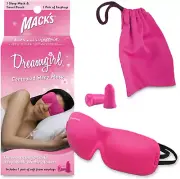 Mack’S Dreamgirl Contoured Sleep Mask – Pink, Comfortable, Adjustable, 2 Strap E