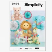 CuddleCraft Easy Sew Kit: Multicolor Plush Animals, One Size (Code S9498)