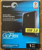 Seagate FreeAgent GoFlex Desk 1TB USB 3 External Hard Drive STAC1000102 SEALED