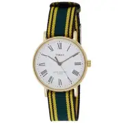 Timex Unisex Weekender Fairfield Quartz Green Nylon Strap 37mm Watch