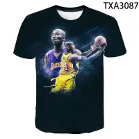 在飛比找蝦皮購物優惠-男士 T 恤 Kobe Bryant T 恤 3D 休閒上衣