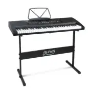 Alpha 61-Key Portable Keyboard EK-91 LCD Display Lighted Keys Adjustable Stand