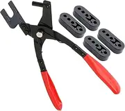 Exhaust Plugs, Exhaust Hanger Clamps,Muffler Hanger Tool - Key Kit for Car Trucks, Vehicle Maintenance Supplies with 4 Rubber Holes