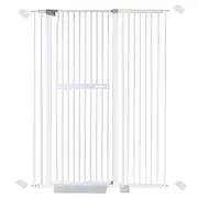 riin Extra Tall 150cm Baby Pet Security Gate Metal Safety Guard Tension Pressure Mounted for Children Dog Kitten Adjustable Width Range 108-114cm Largest Gap Between Bars 42mm Model A3