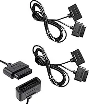 2 Stück Verlängerungskabel für Nintendo SNES Controller Verlängerung Extansion Super Nintendo Cable, Verlängerungskabel für Super Nintendo SNES Controller