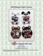 Magnetic Bear Frames-Panda, Polar, Black,Gizzly-Plastic Canvas Pattern or Kit
