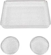 RV Furnace Vent Cover, 3 Pack Heavy Duty Stainless Steel Mesh Cover Kit, RV Water Heater Vents Screen Cover for Improve Air Circulation